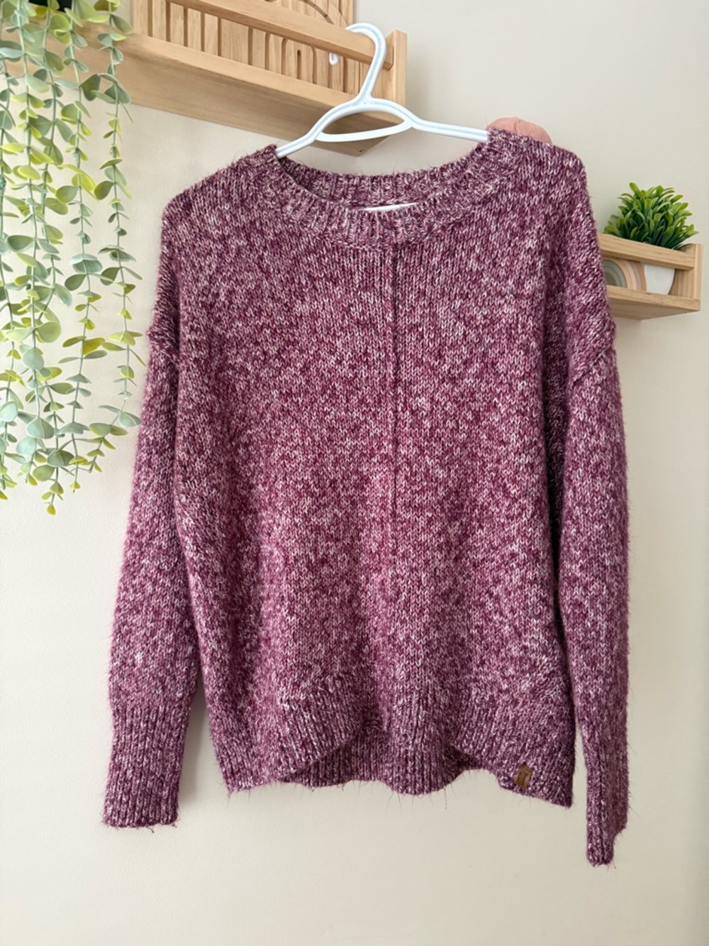 Roots Women's Burgundy Knit Sweater Size Small